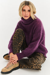 Nocturne turtleneck mohair sweater